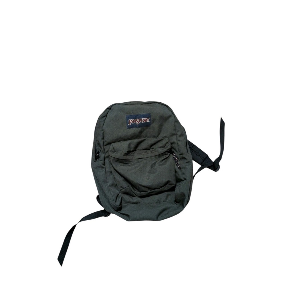 Vintage JanSport Backpack Made in USA Olive Green Superbreak 90s Excellent